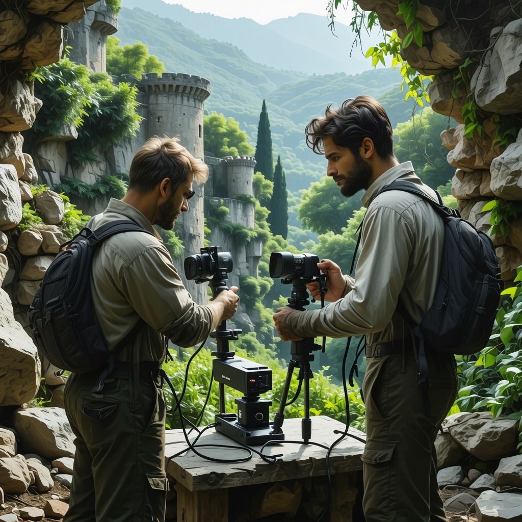 Archaeologists using 3D scanning technology to preserve Dıraç's historic fortress amid natural surroundings