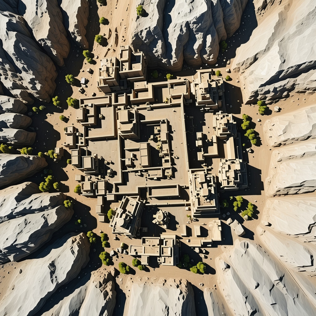 Aerial image of Đerdap Kalesi featuring drone and 3D scanning technology for archaeological and geological monitoring