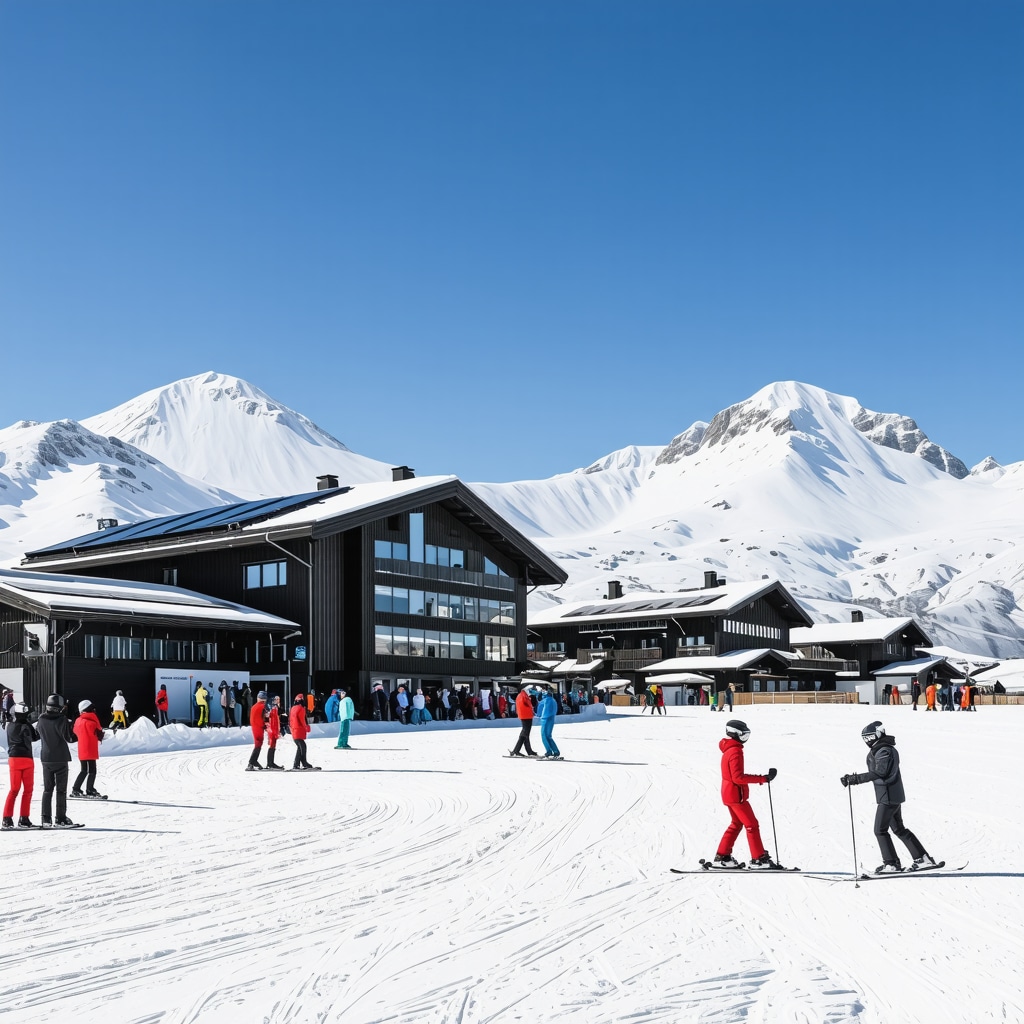 Brezovica kayak merkezi, gelişmiş kar yapaylandırma makineleri ve güneş panelleriyle çevreci kış sporları altyapısı