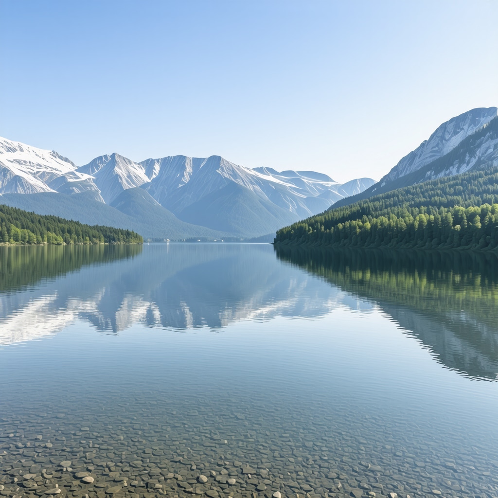 Bohinj Lake panoramic landscape featuring hiking trails and eco-friendly tourism signage in alpine nature