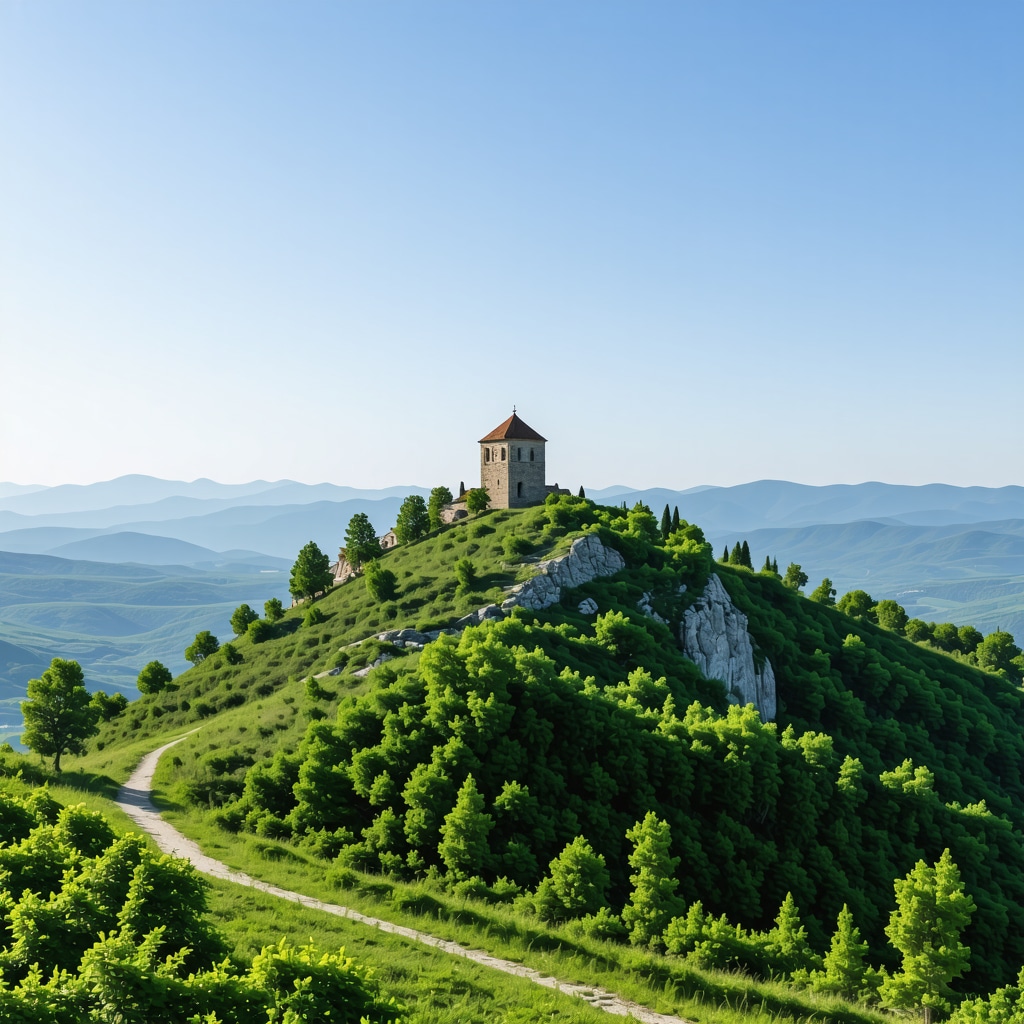 Lovćen National Park panoramic view featuring Njegoš Mausoleum and hiking trails