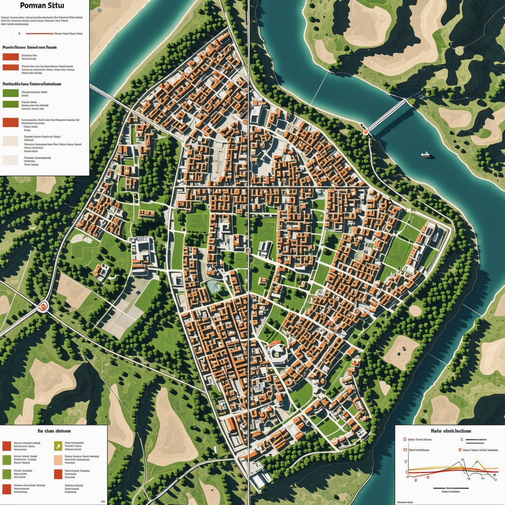 Digital 3D map of Ptuj's cultural heritage and natural landscape with AI data overlays