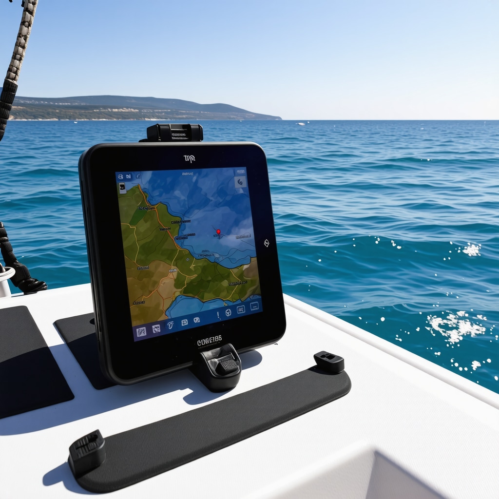 Modern diving computer and GPS navigation system used in Adriatic Sea near Biograd na Moru