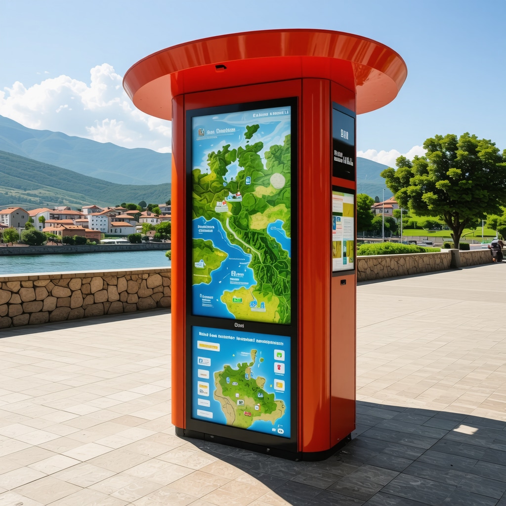 Banja Luka'da dijital turizm kiosku, interaktif haritalar ve artırılmış gerçeklik özellikleriyle