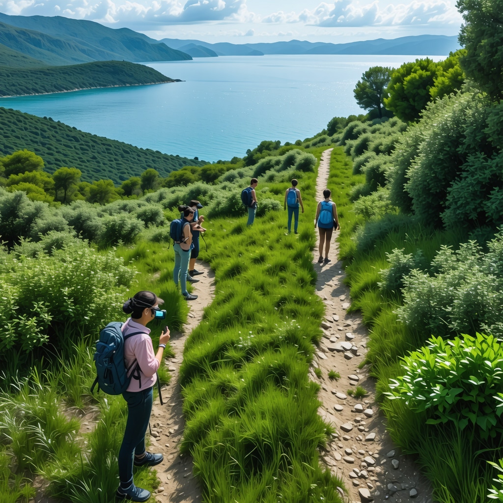 Dıraç kıyılarında sürdürülebilir turizm için akıllı sensörler ve artırılmış gerçeklik kullanan turistler