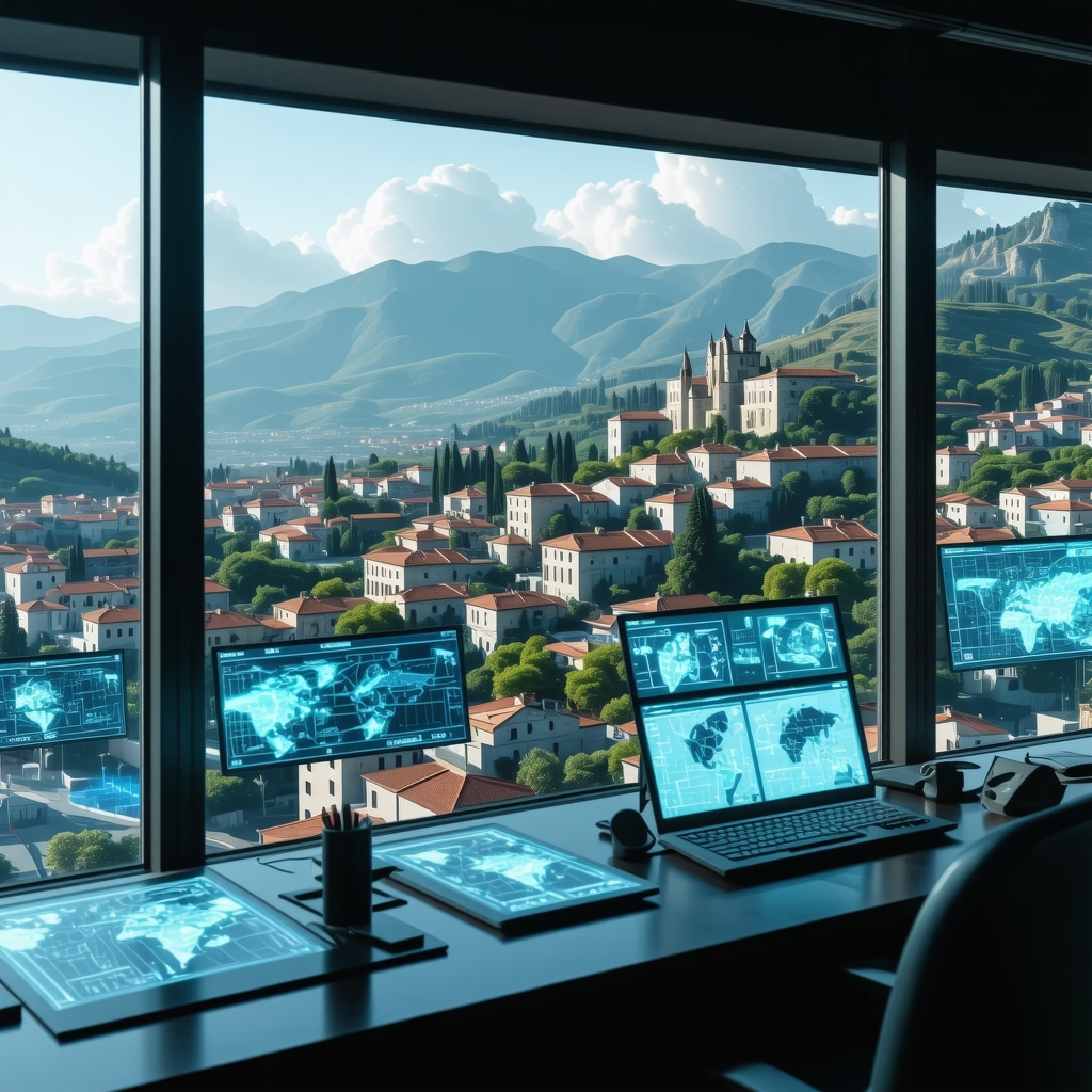 Digital control room with augmented reality interfaces for heritage and ecological management in Novi Pazar
