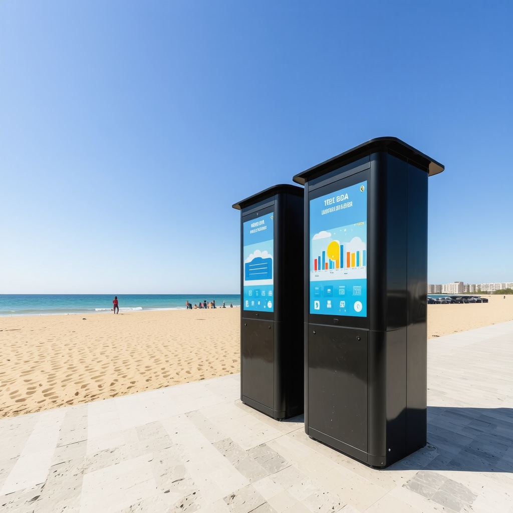Mamaia plajında güneş enerjili IoT tabanlı atık yönetim sistemi ve interaktif bilgilendirme panoları