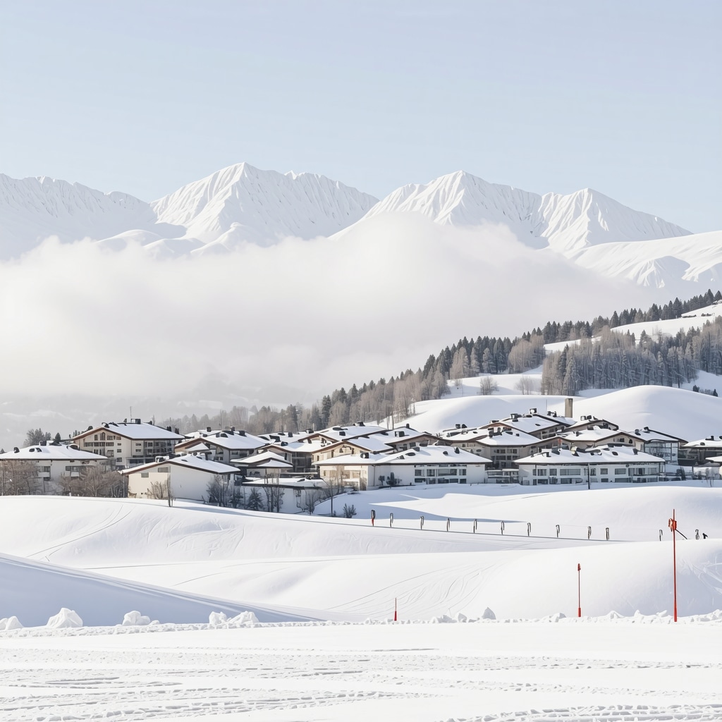 Snow-covered mountains and ski slopes in Sjenica with eco-friendly tourism facilities