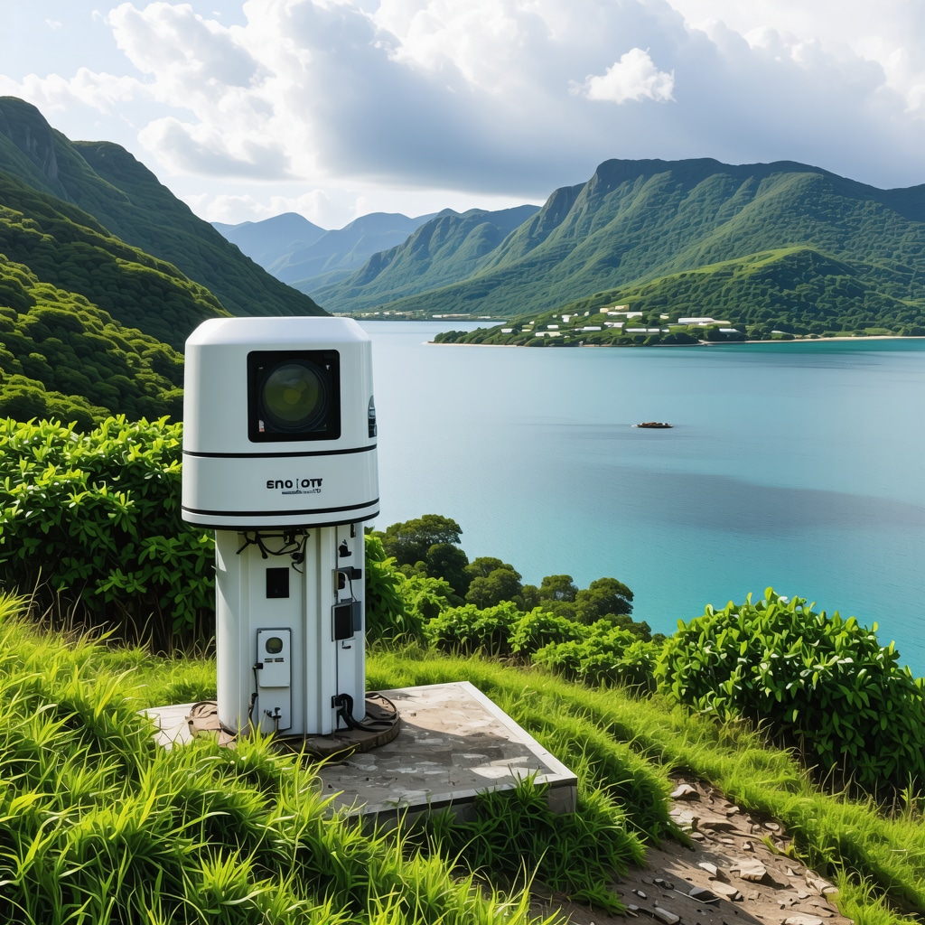 Smart coastal monitoring station with sensors and IoT devices at Tivat Limanı