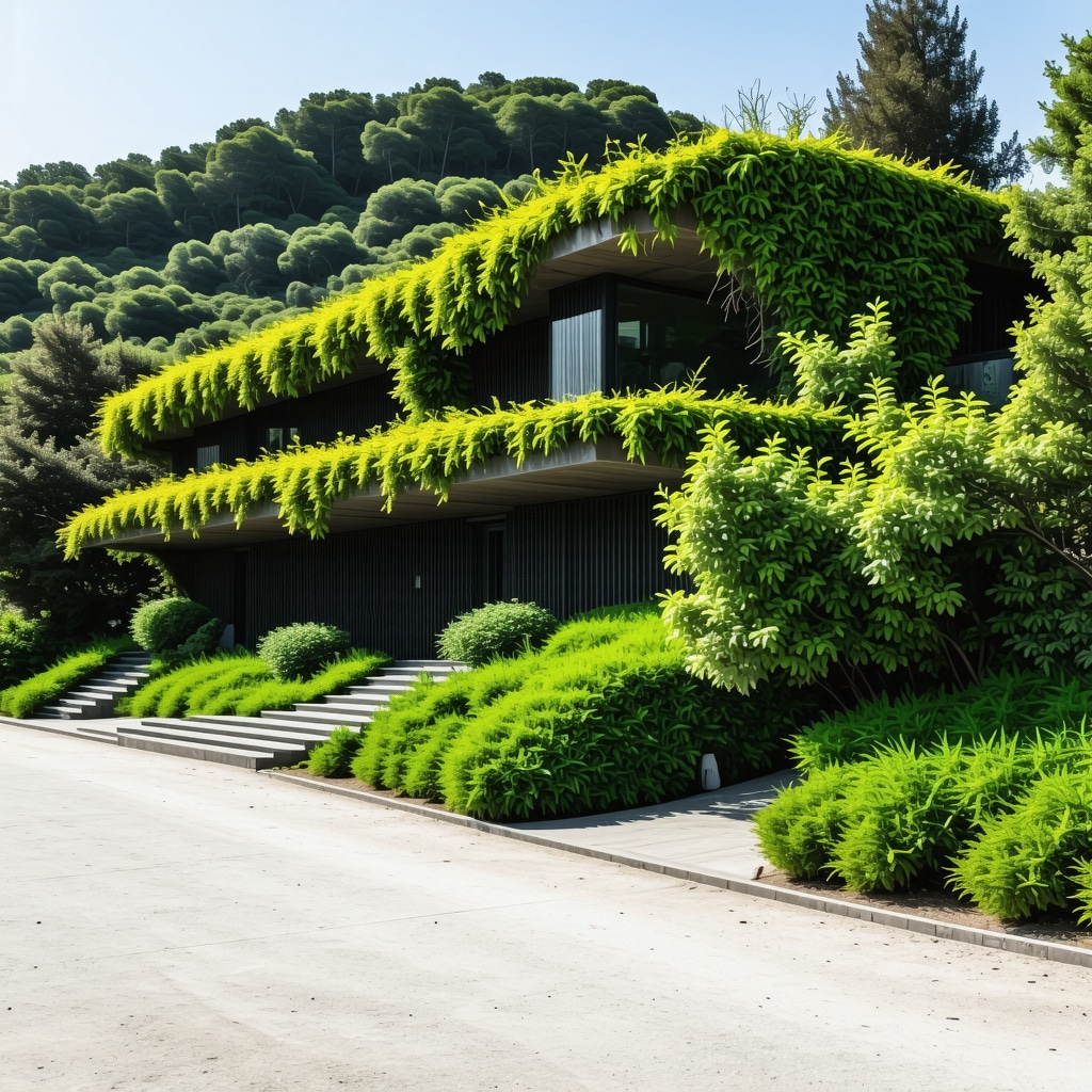 Sustainable eco-tourism center in Varna with modern architecture and GIS monitoring equipment surrounded by green Karadeniz coastline