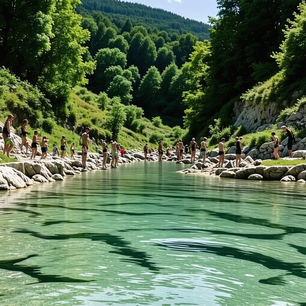 Vrelo Bosne karstik kaynakları ve gönüllü ekoturizm etkinliğinde doğa koruma çalışması