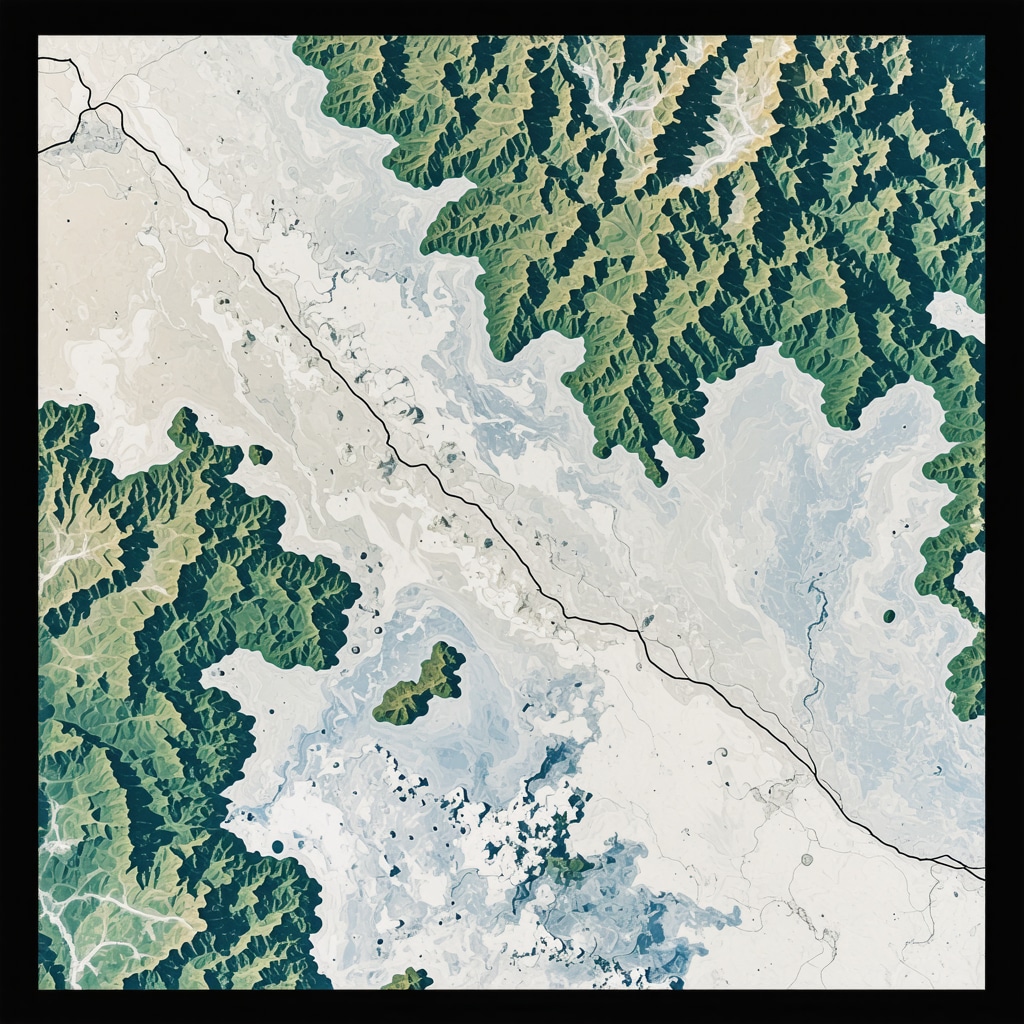 Satellite and drone images showcasing Gevgelija's natural landscapes and technological ecological monitoring systems