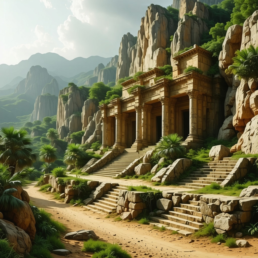 Ruins and natural scenery in Golden Sands