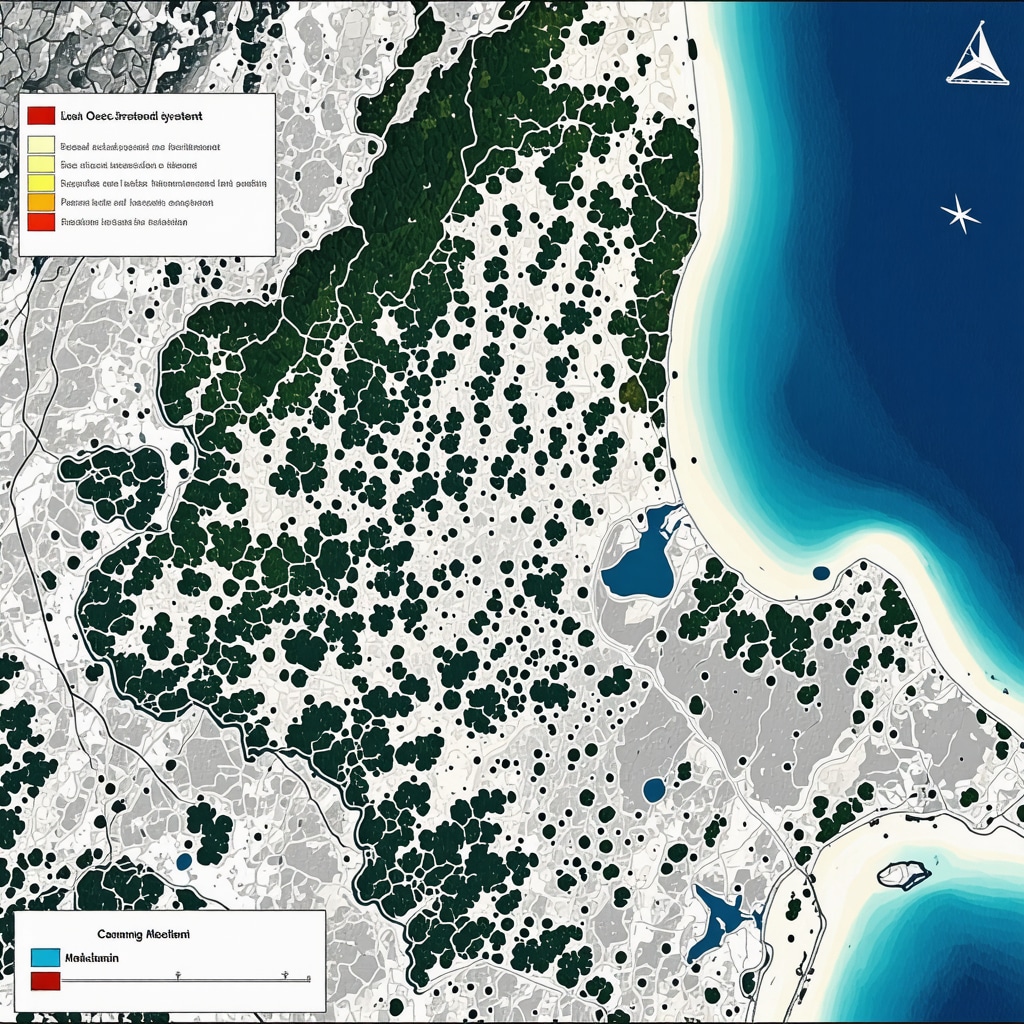 Satellite imagery showing Çanakkale's natural restoration and digital monitoring systems