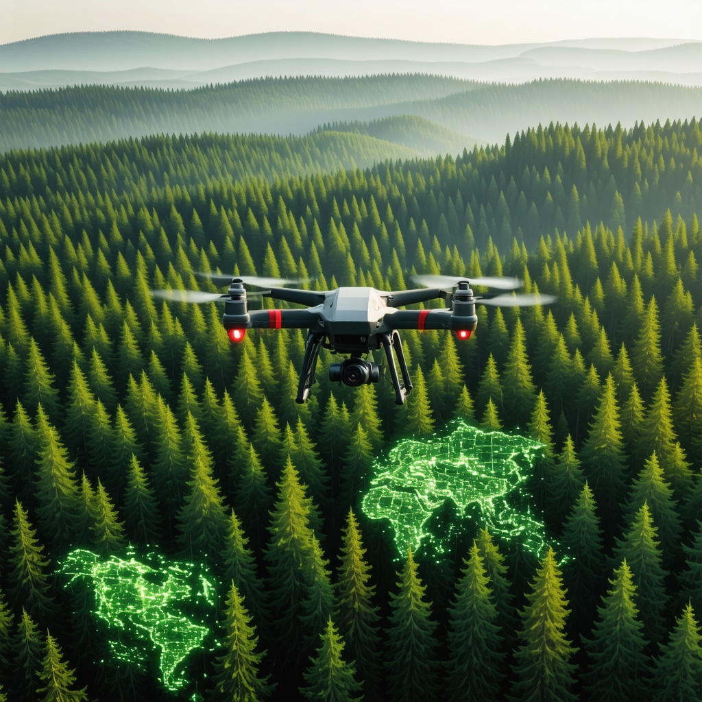 Drone görüntüsü üzerinde ekolojik ve kültürel veri görselleştirmeleriyle Kırklareli ormanlarının izlenmesi