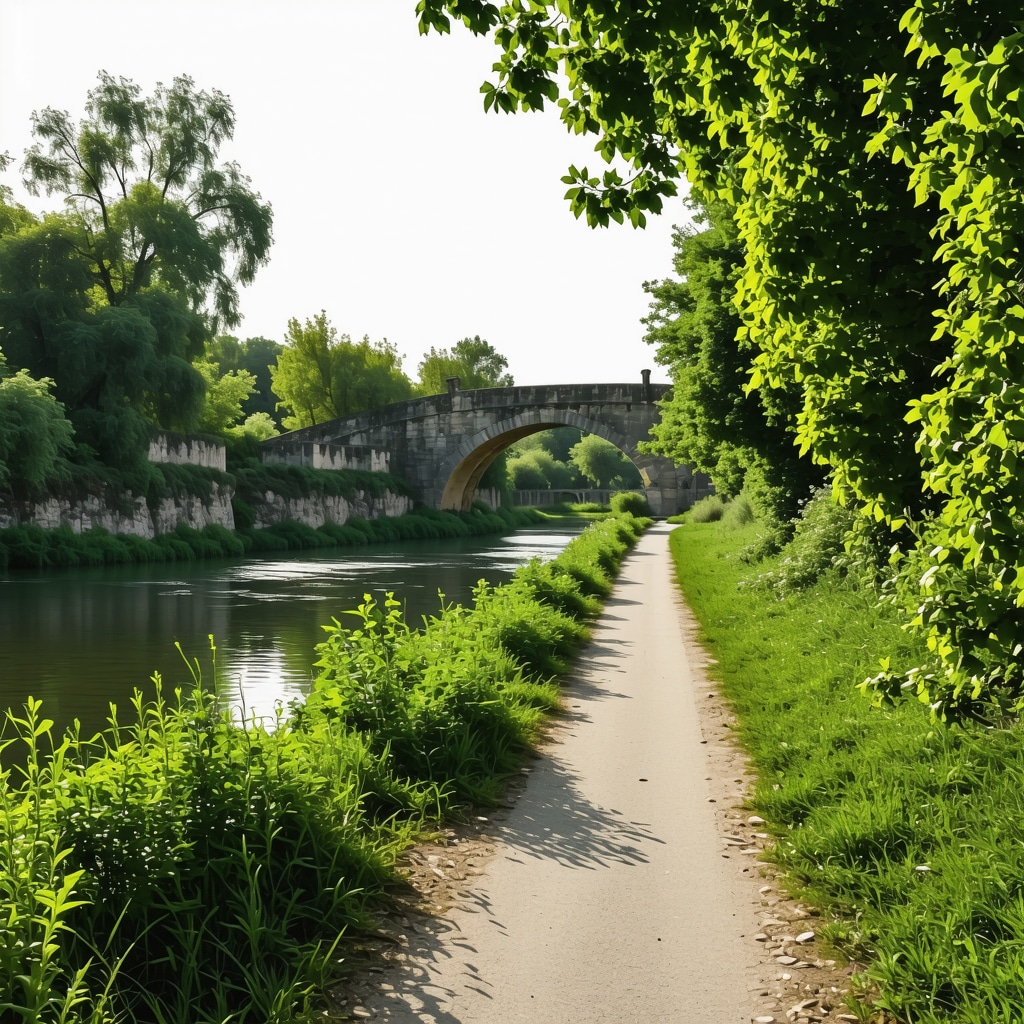 Tunca Nehri kıyısında Osmanlı taş köprüleri ve yemyeşil doğa arasında yürüyüş yolu