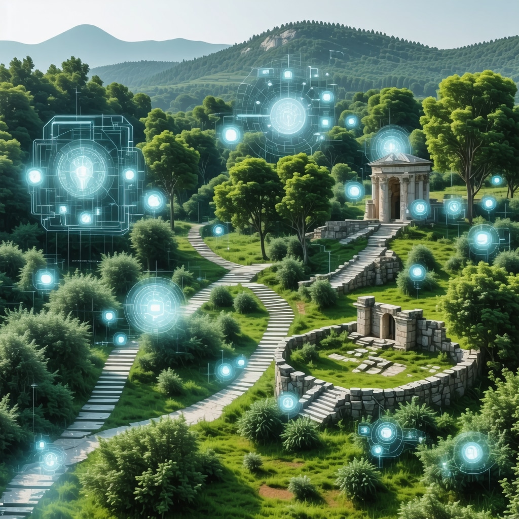 Visitors using augmented reality and AI applications in Kırklareli's natural and historical sites