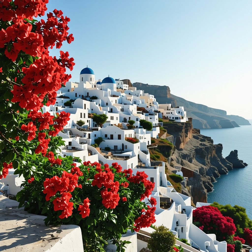 Santorini Adası Doğa Manzaraları ve Tarih Turları