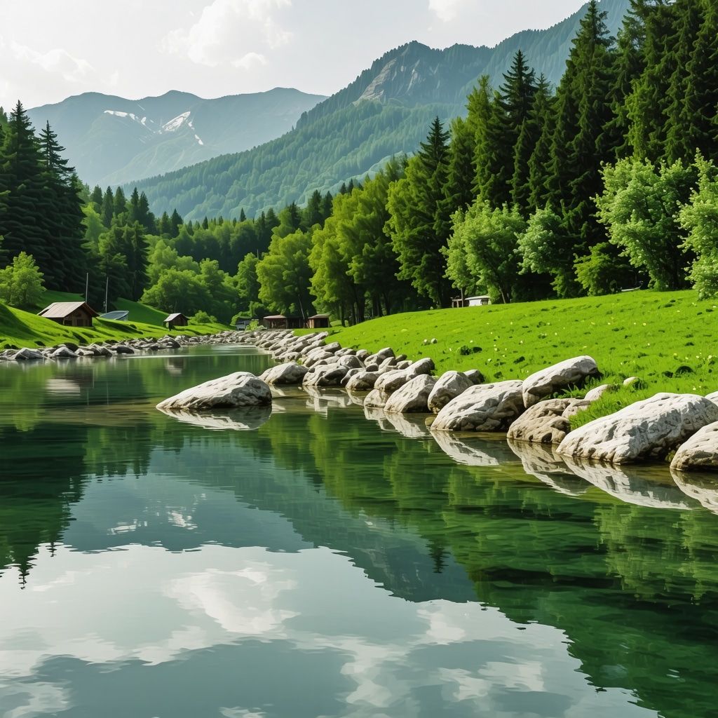 Beautiful landscape of thermal springs and lush mountains in Vrnjačka Banja