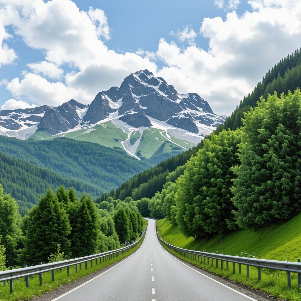 Transfagarasan yolundan muhteşem doğa manzarası ve yüksek dağlar