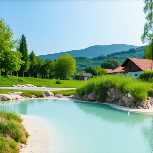 Scenic view of Sokobanja's natural landscape with lush greenery and thermal springs