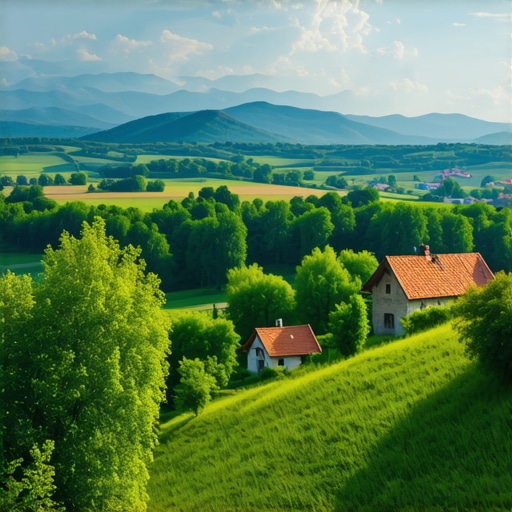 Panoramic view of Bosnia's landscapes and historic sites