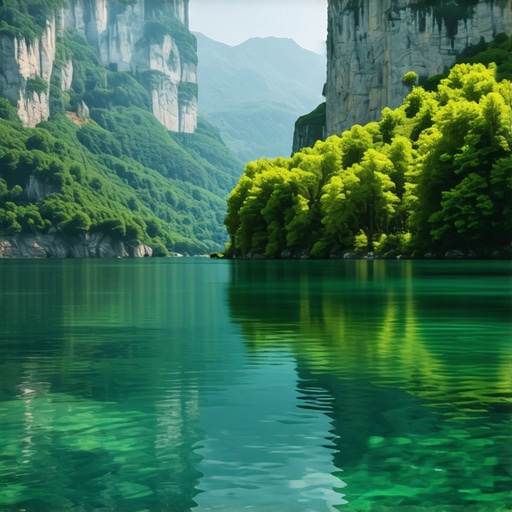 Lovćen bölgesinde doğal güzellikleri yansıtan bir kanyon görüntüsü