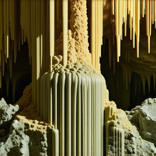 Mağara iç yapısında mineral birikimleri ve mikroorganizmalar, bilimsel araştırma ortamı