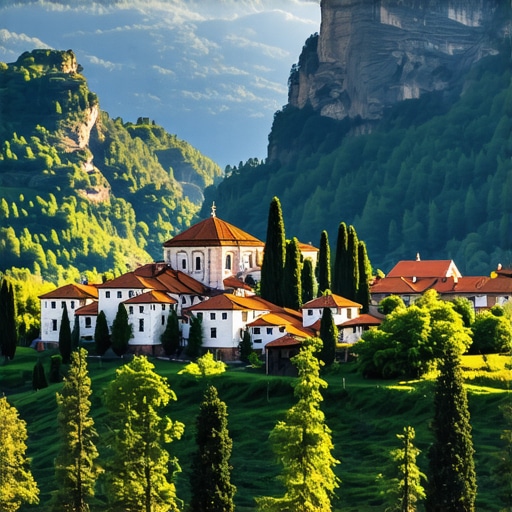 Rila Manastırı ve Gün Batımı Manzarası