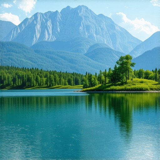 A breathtaking view of Balkan mountains, lakes, and forests