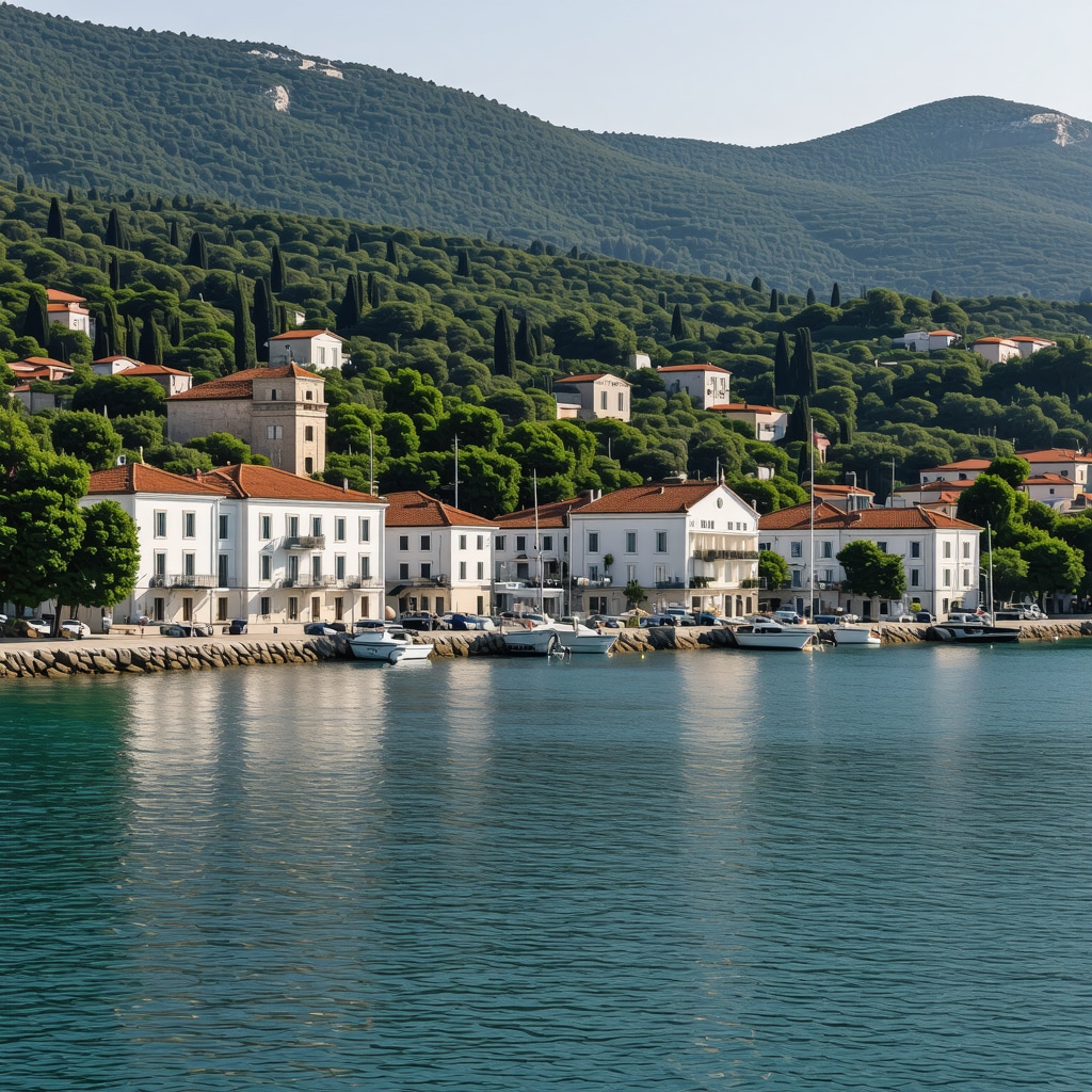 Volos'un tarihi limanı, doğal güzelliklerle iç içe, kültürel ve doğal mirasın simgesi.