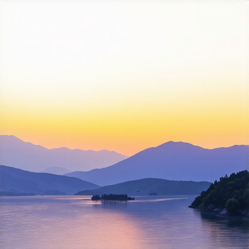 Balkanlar'da muhteşem gün batımı ve doğal güzellikler