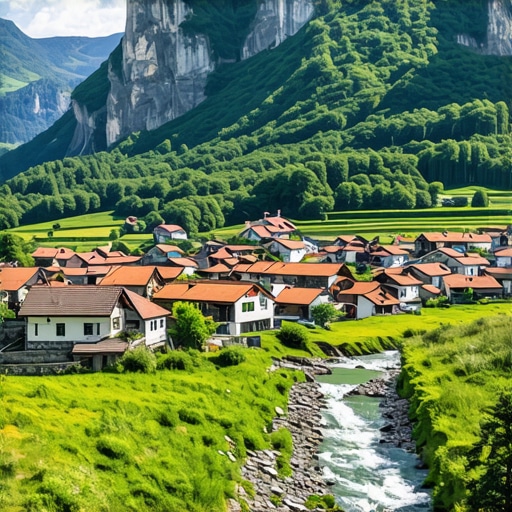 Balkanlar'da doğal ve kültürel zenginlikleri yansıtan bir manzara