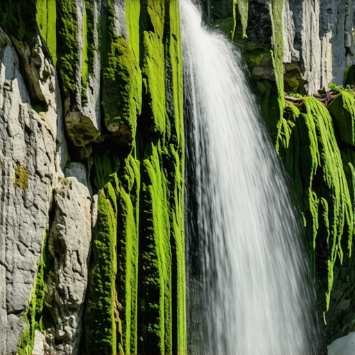 Scenic view of a national park in Serbia with waterfalls and lush greenery.