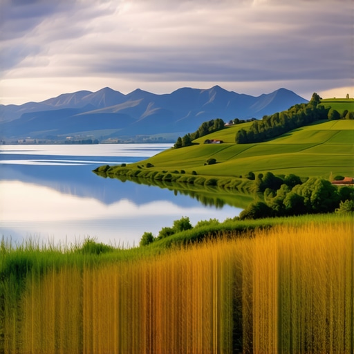Balkan natural scenery with mountains and lakes