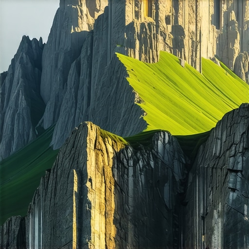 Balkanların yüksek dağları ve vadileri, gün doğumu eşliğinde