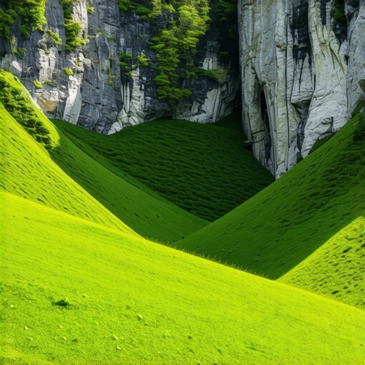 Rugova Kanyonu'nun Büyüleyici Manzarası Rugova Kanyonu'nun etkileyici doğal güzellikleri ve kayalık manzarası.