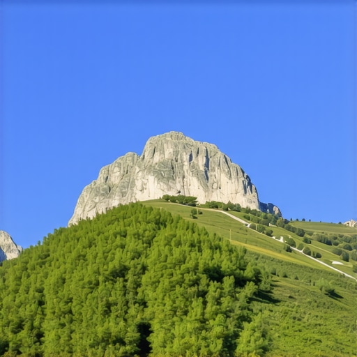 Balkanların yeşil dağları ve gökyüzü