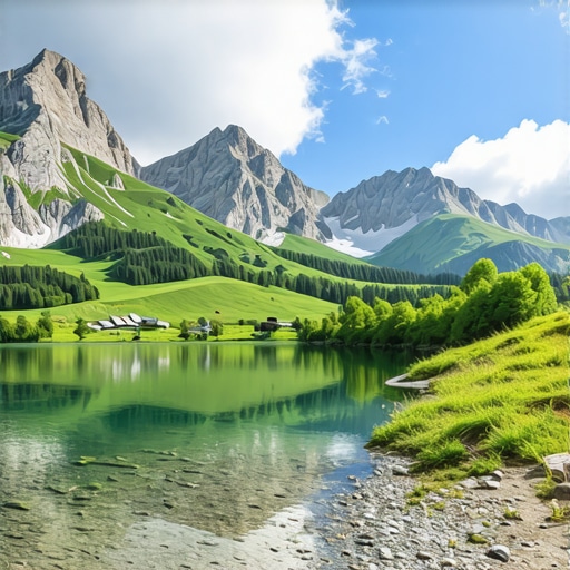 Scenic view of Balkan mountains and lakes