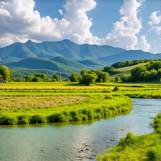 Beautiful Balkan Landscape Scenic view of Balkan mountains and rivers
